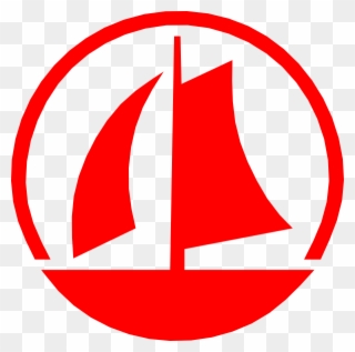 Sail Clipart Red Sailboat - Red Boat Clipart - Png Download
