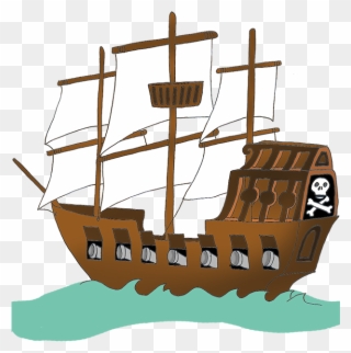 Pirate Ship Clipart For Kids - Pirate Ship Clipart Png Transparent Png