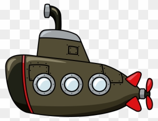 Free To Use Public Domain Boat Clip Art - Submarine Cartoon - Png Download