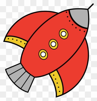 Rocketship Clip Art Rocket Ship - Red Rocket Ship - Png Download