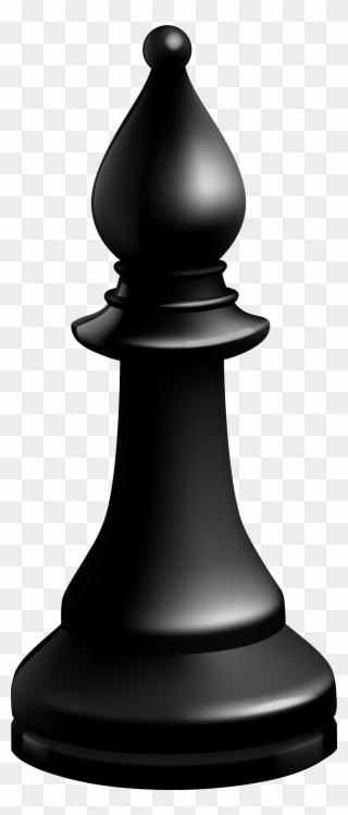Bishop Black Chess Piece Png Clip Art - Chess Bishop Png Transparent Png