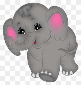 Baby Elephant Cartoon Free Download Clip Art Free Clip - Cute Baby Elephant Cartoon - Png Download