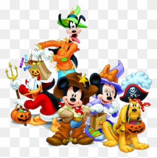 Disneyland Clipart Cruise Halloween Disney - Mickey And Friends Halloween - Png Download