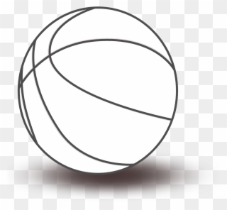 Basketball Black And White Black And White Basketball - Toys Clip Art Black And White - Png Download