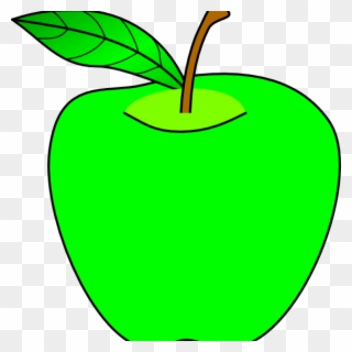 Clip Art Openclipart Apple Green Image Cartoon Apples - Green Apple Clipart Free - Png Download