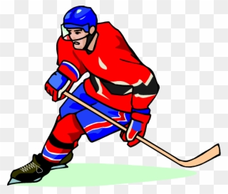 Free Hockey Player Vector Art Clip Art Image From Free - Hockey Free Clip Art - Png Download