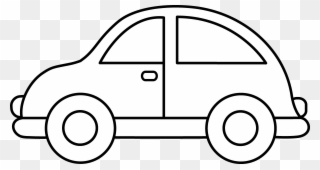 Toy Car Clip Art Black And White - Toy Car Colouring Pages - Png Download