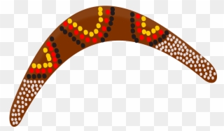 Indigenous Australian Art Boomerang Indigenous Australians - Boomerang Painting Clipart