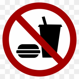 No Junk Food Clipart - Food Or Drink Sign - Png Download
