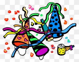 January Clip Art Images - Party Cartoon - Png Download