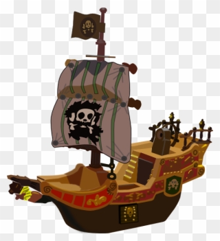 All Great Adventures Start With A Good Ship - Piraten-geburtstags-karte Karte Clipart