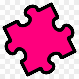 Pink Puzzle Piece Clip Art At Clker Com Vector Clip - Pieces Puzzle Clipart - Png Download