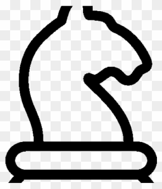 Chess Clipart White Knight - Icon - Png Download