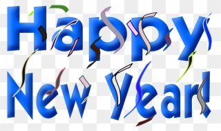 New Year S Clipart - Happy New Year Png Transparent Png