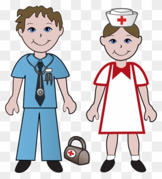 Free Clip Art Of Doctors And Nurses - Doctor And Nurse Clipart - Png Download
