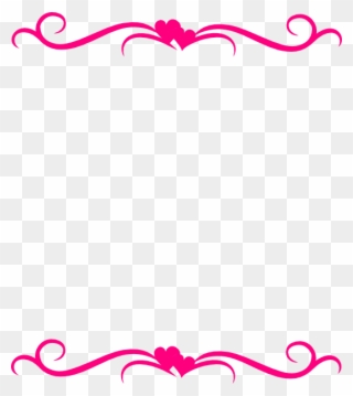 Set Of 6 Pairs Bridesmaids Pearl Studs, Bridesmaids - Vintage Border Pink Png Clipart