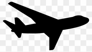 Airplane Clip Flight - Airplane Silhouette Png Transparent Png