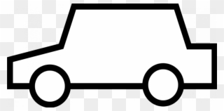 Clip Arts Related To - Car Outline Clipart Black And White - Png Download