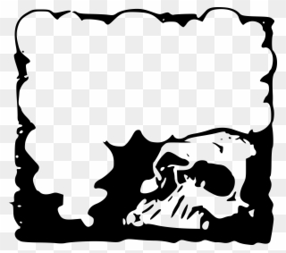 Skull Clipart Frame - Skull - Png Download