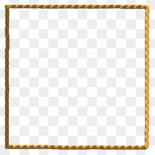 Rope Border Png Clipart Borders And Frames Clip Art - Gold Rope Square Border Transparent Png