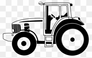 Graphic Black And White Library U T Spare Parts Hydraulic - Tractor Black White Png Clipart