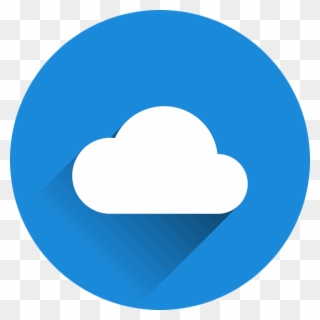 Cloud Graphics - Youtube Round Logo Blue Clipart