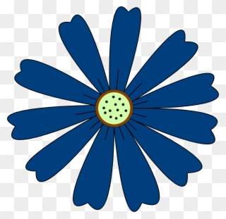 Blue Flower Clipart Top Border - Cornflower Clipart - Png Download