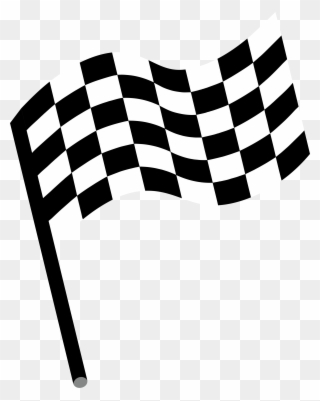 Race Car Flag Clip Art Transparent - Bandeira De Corrida - Png Download