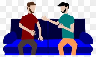 Two Guys In The Living Room - Two Guys Clipart - Png Download
