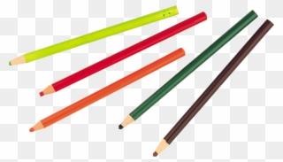 Pencil Clipart Five - Color Pencil Draw Png Transparent Png