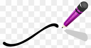 Illustration Of A Pencil Drawing A Line - Pencil Drawing Line Png Clipart