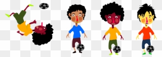 Clip Art Futbol Futball Clipartist - Kids Playing Soccer Outside Clip Art - Png Download