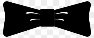 Clipart Black And White Download Image Of Hair Bow - Bow Tie Men Clipart - Png Download