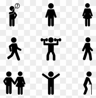 Silhouette Action Photoshop - People Action Icon Clipart