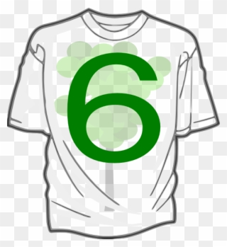 This Free Clip Arts Design Of Green 6 T-shirt 7 - Transparent Shirt Clip Art - Png Download