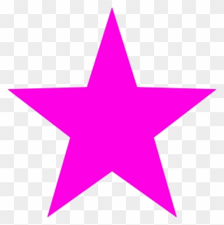 Pink Star Template - Colored Star Clipart