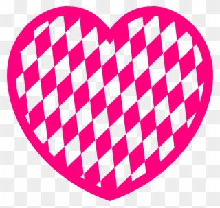 Heart With Diamond Pattern - Oktoberfest Svg Files Clipart