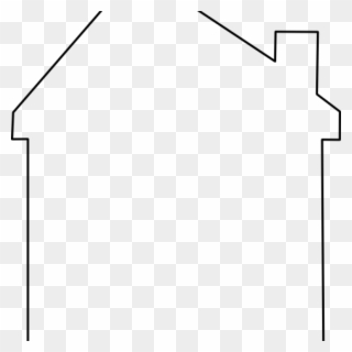 House Outline Clipart Abstract Roof Clip Art At Clker - Clip Art - Png Download
