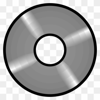 Optical Disc Schema - Cd Clip Art Black And White - Png Download