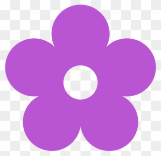 Abstract - Flower Violet Clip Art - Png Download