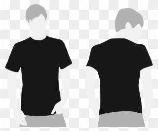 Vector Royalty Free Library Black Shirt Clipart - Black T Shirt Template Png Transparent Png