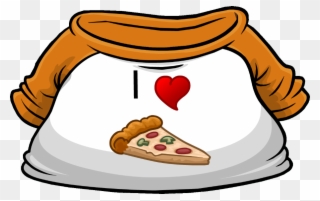 Zebra Pizza Clip Art Download - Club Penguin Pizza Shirt - Png Download