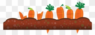 Clip Art Abstract Crops Carrot Scalable Vector - Crops Clip Art - Png Download