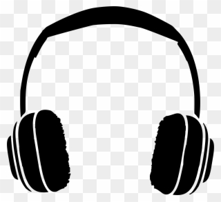 Onlinelabels Clip Art Shiny - Transparent Headphones Silhouette Png