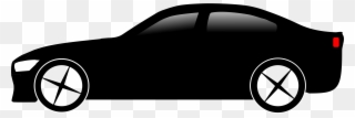 Vehicle Clipart 6 Car - Clip Art Cars Black - Png Download
