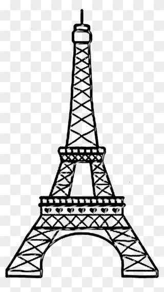 Bello Clipart - Torre Eiffel Para Dibujar - Png Download