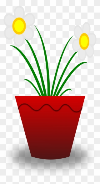 Clipart - Flower Pot - Flower Pot Animated Gif - Png Download