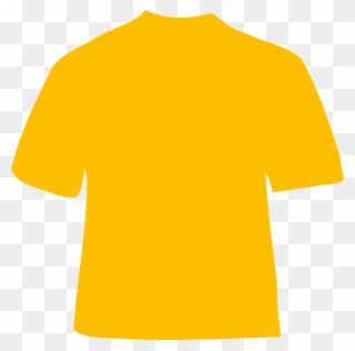 Yellow Gold Shirt Template Clipart