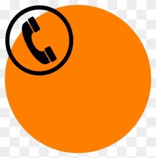 This Free Clip Arts Design Of Orange Telephone - Contact Icon For Visiting Card Png Transparent Png