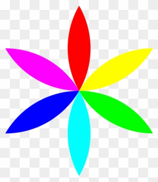 A Color Clipart, Vector C - Flower Clip Art Colorful - Png Download